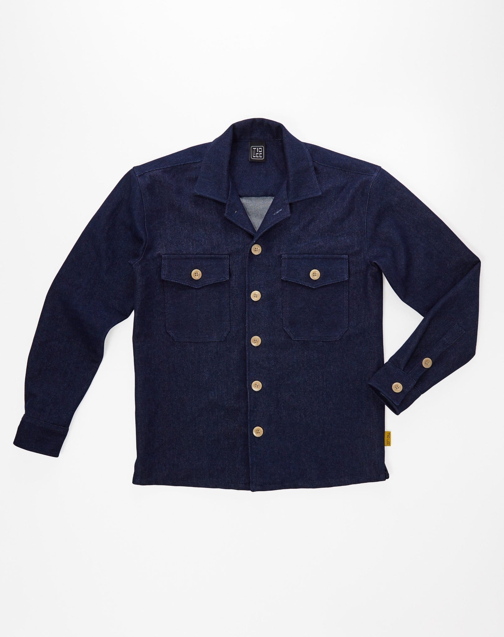 The Rockaway Overshirt in Brushed Denim