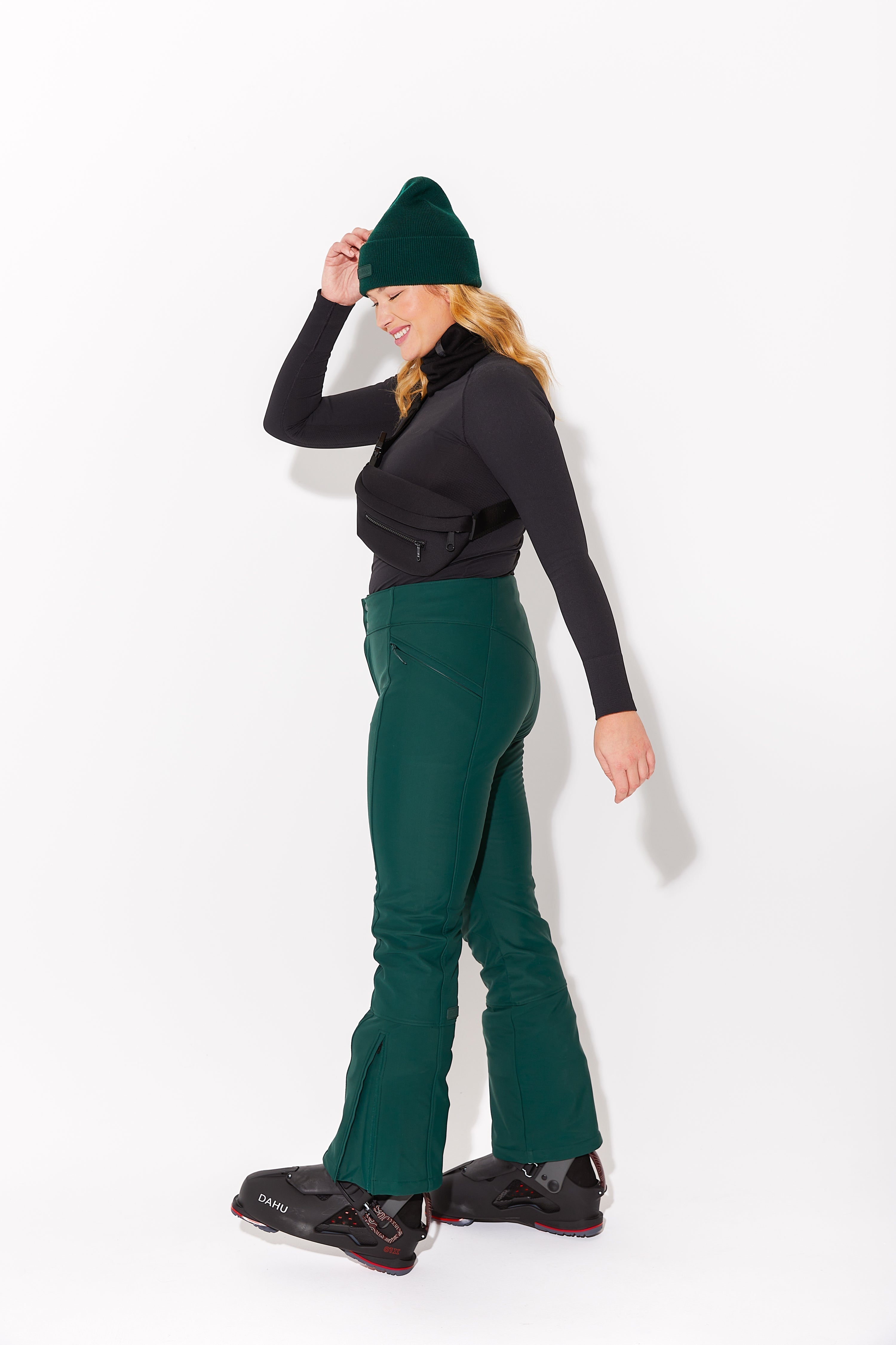 Emma Soft Shell Pant - Short Length - Alpine Green