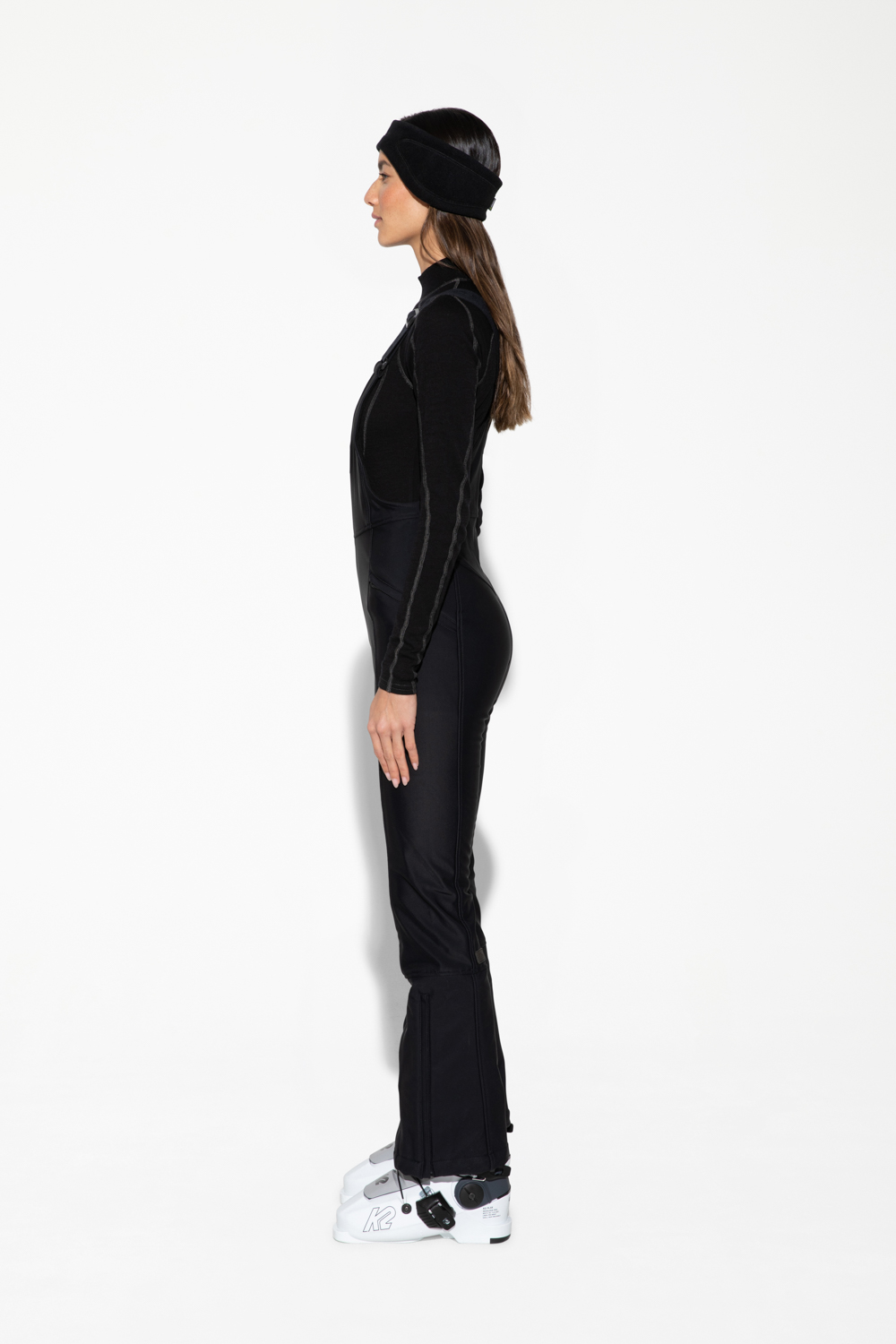 Isabel Soft Shell Bib Pant - Short Length - Black